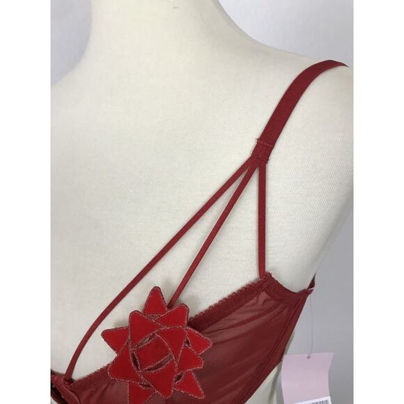 Fenty X Savage Lingerie Sheer Floral Embroidered Underwire Bra - Picture 7 of 12